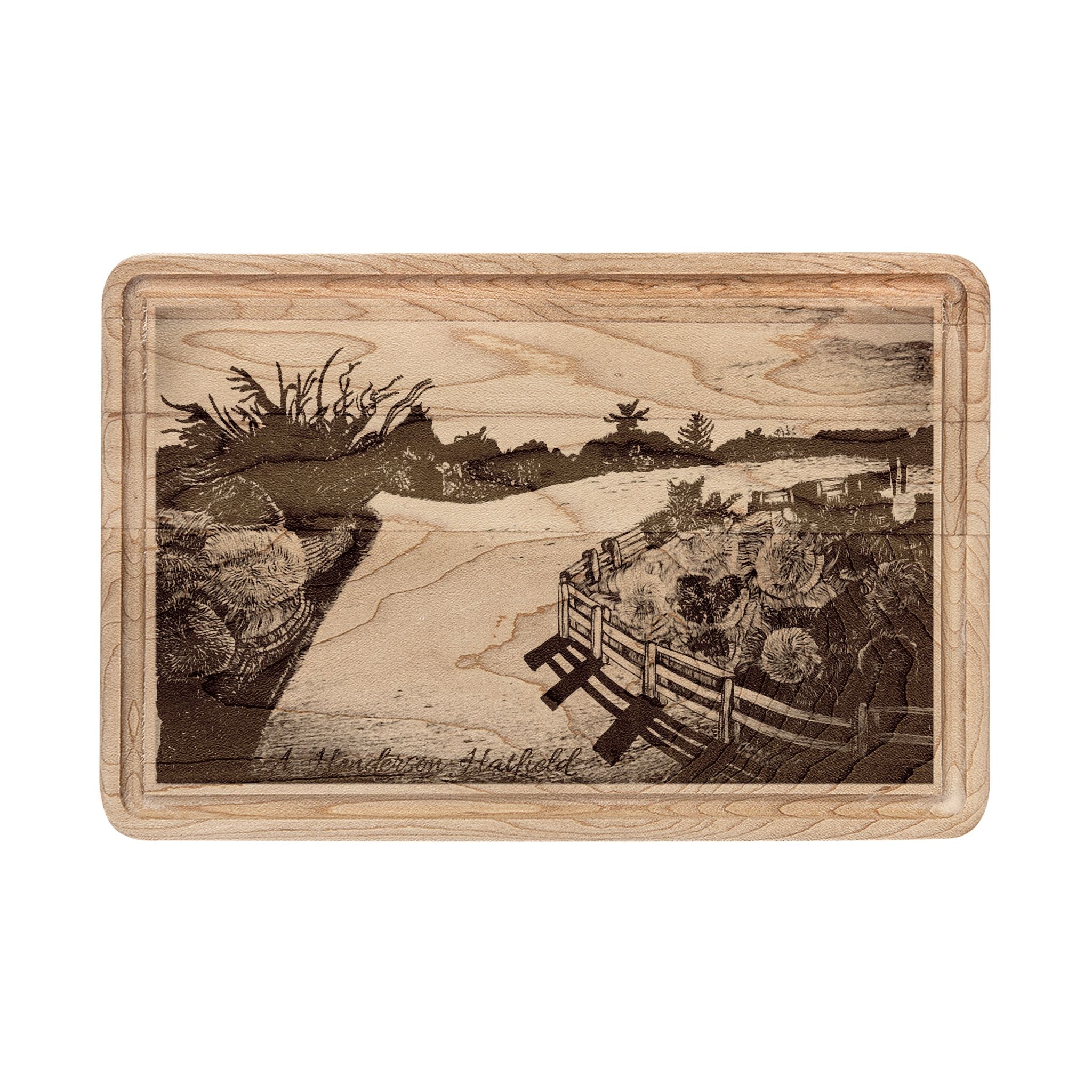 Around The Bend Wooden Cutting Board (Engraving)